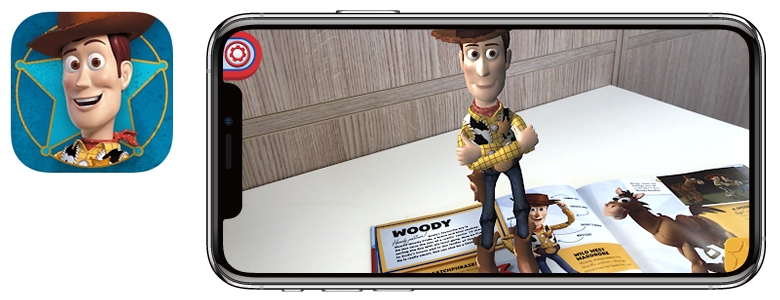 活用アプリの例　「Toy Story Book with AR」