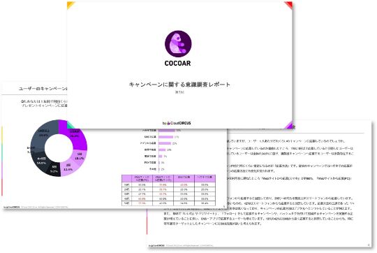 キャンペーンに関する意識調査の一部