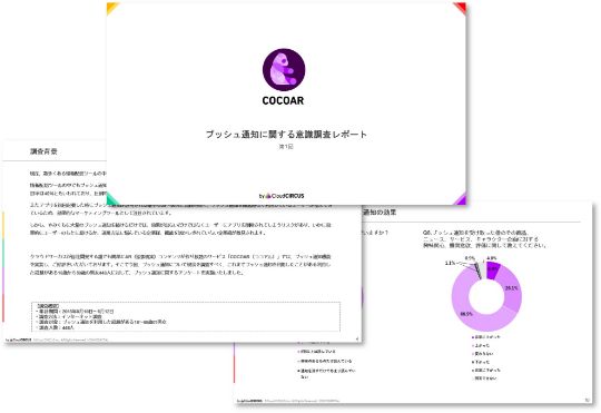 プッシュ通知に関する意識調査の一部