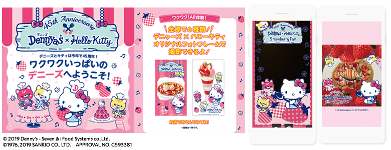 Denny’s×HelloKitty45周年コラボキャンペーン企画